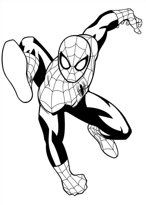 Plansa de colorat cu Spiderman 44 39